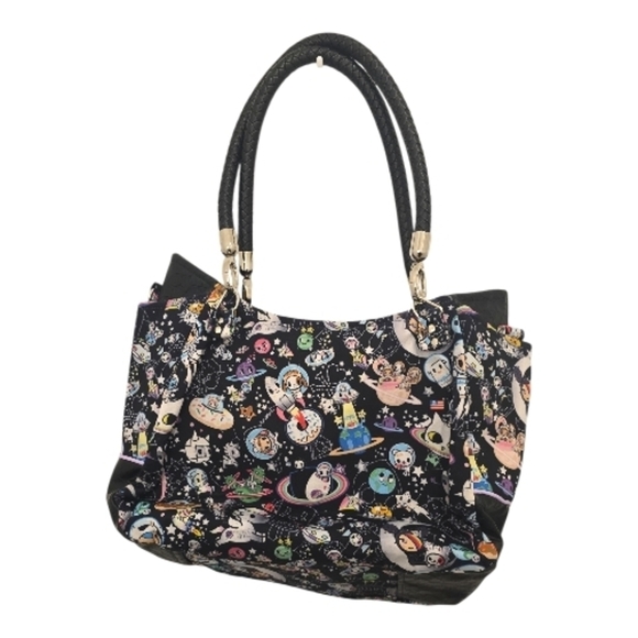 Handbags - Black Unicorn Galaxy Space Themed Galactic Pony Custom Made Bag